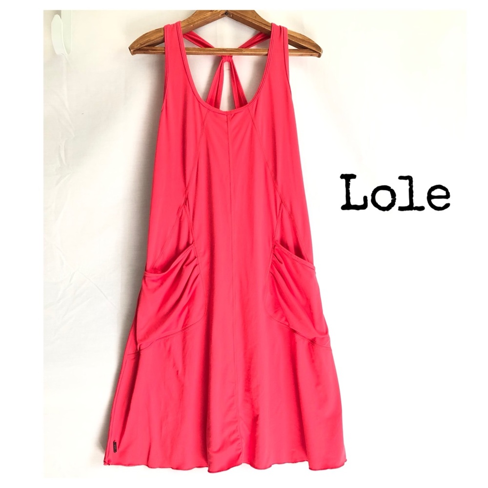 {Lole} Vibrant Sunrise dress flattering athleisure wear